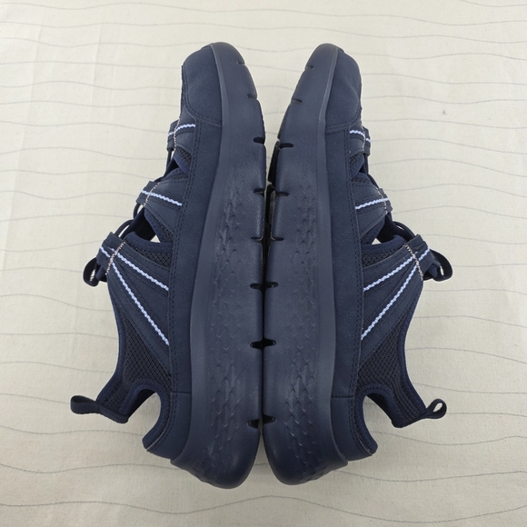 Skechers Womens Go Walk Flex SKX Navy Blue Sandals Shoes 141477 Size 12 EUC - Picture 7 of 10